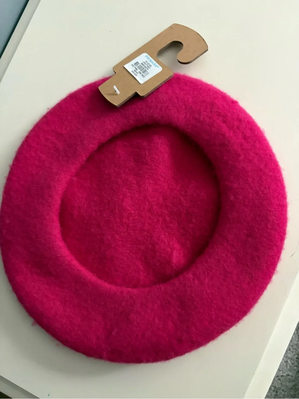 Primark Women's Bright Pink Wool Beret